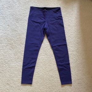 Tuff Athletics Purple Leggings with Zipper Pocket